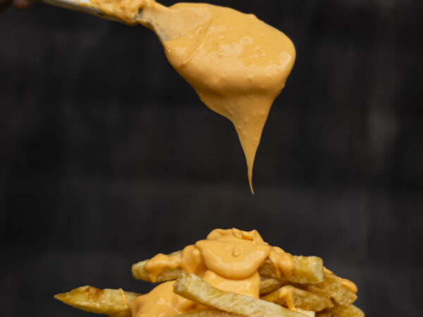 Papas con cheddar