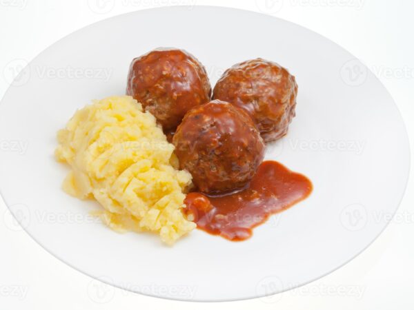 albondigas con pure